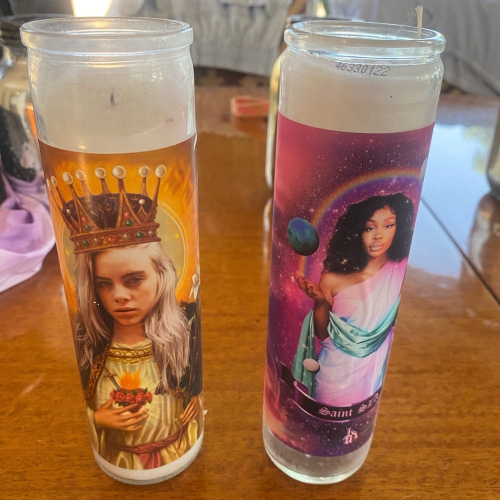 Billie Ellish & SZA Decorative Prayer Candles